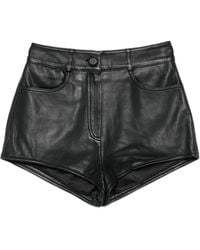Frankie Shop - Leren Shorts Met Zak - Lyst