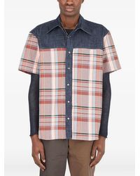 (DI)VISION - Chemise En Jean À Carreaux - Lyst