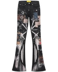 GUAPI - Vintage Chronicle Graphic-Print Splatter-Effect Slim-Fit Jeans - Lyst