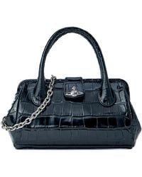 Vivienne Westwood - Crocodile-Embossed Leather Tote Bag - Lyst