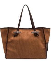 Gianni Chiarini - Large Marcella Corduroy-Effect Tote Bag - Lyst
