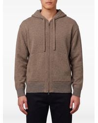 Roberto Collina - Merino Wool Zip-Up Hoodie - Lyst