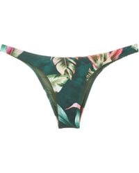 Lygia & Nanny - Bikinislip Met Bladerprint - Lyst