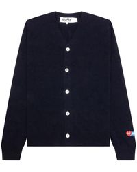 COMME DES GARÇONS PLAY - X The Artist Invader Heart-Patch Cardigan - Lyst