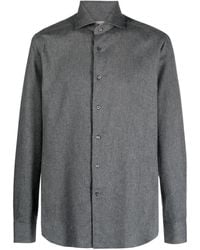 Corneliani - Cutaway-collar Cotton Shirt - Lyst