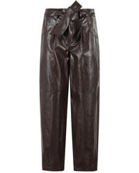 FEDERICA TOSI - Bow-Detail Carrot Trousers - Lyst