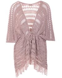 Twinset - Laces Fringe Dress - Lyst