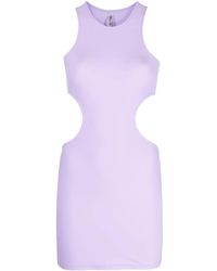 Reina Olga - Robe Courte Sans Manches À Découpes - Lyst