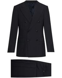 Giorgio Armani - Double-Breasted Wool Suit - Lyst