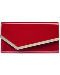 Jimmy Choo - Emmie Logo-Debossed Clutch Bag - Lyst