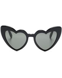 Saint Laurent - New Wave Sl 181 Loulou Heart-shape Frame Sunglasses - Lyst