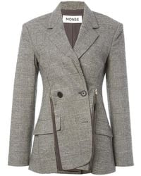 Monse - Deconstructed-Lapel Double-Breasted Jacket - Lyst