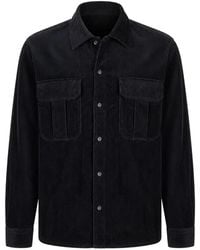 Antony Morato - Button-Up Overhemd Met Ribfluwelen Textuur - Lyst
