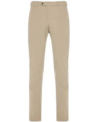 PT Torino - Elasticated-Waistband Button-Fastening Trousers - Lyst
