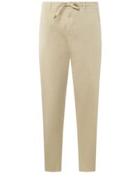 Canali - Drawstring-Waist Chino Trousers - Lyst