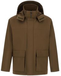 Herno - Flap-Pocket Hooded Jacket - Lyst