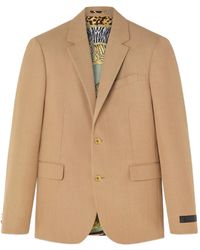 Versace - Blazer Met Enkele Rij Knopen - Lyst