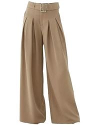ELEH - Belted Pleated Trousers - Lyst