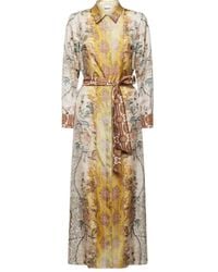 Pierre Louis Mascia - Maxi-Hemdkleid mit Blumen-Print - Lyst