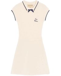 Valentino Garavani - Knitted Short Dress - Lyst