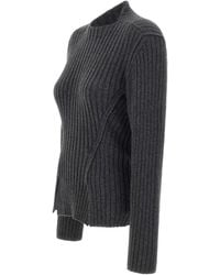 Victoria Beckham - Ribgebreide Trui Van Wol-Kasjmier - Lyst