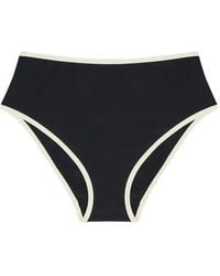 SOLAQUA - Piping-Detail Bikini Bottoms - Lyst