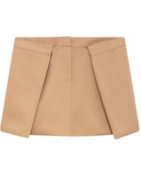 MSGM - Pleated-Detail Mini Skirt - Lyst
