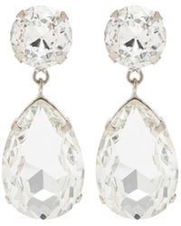 Moschino - Drop Glass-crystal Earrings - Lyst