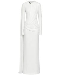 Chats by C.Dam - Nilah Draped Embellished Maxi Dress - Lyst