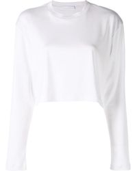 Wardrobe NYC - Release 03 Long Sleeve Cropped T-Shirt - Lyst
