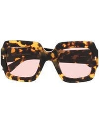 Gucci - Oversized Tortoiseshell-Frame Sunglasses - Lyst
