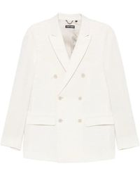 Antony Morato - Double-Breasted Slub-Texture Jacket - Lyst