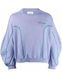 Henrik Vibskov Funnel Organic Cotton Sweatshirt - Purple