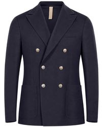 Eleventy - Double-Breasted Peak-Lapel Jacket - Lyst