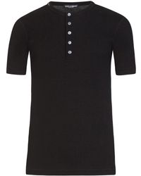 Dolce & Gabbana - Fine-rib Cotton T-shirt - Lyst
