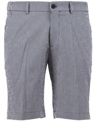 Berwich - Striped Straight-Leg Bermuda Shorts - Lyst