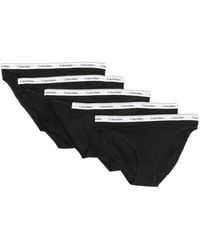 Calvin Klein - Logo-Waistband Bikini Briefs (Set Of Five) - Lyst
