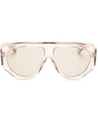 Gucci - Gg Monogram Pilot-Frame Sunglasses - Lyst