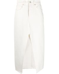 all saints polly long denim dress
