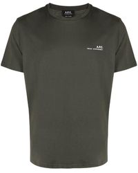 A.P.C. - Item Logo-print Cotton T-shirt - Lyst