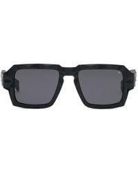 Philipp Plein - Matrix Diamond-Cut Square Sunglasses - Lyst