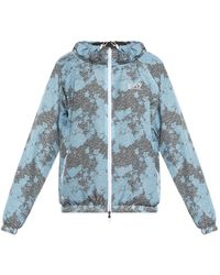 EA7 - Dynamic Athlete Patterned Hooded Jacket - Lyst