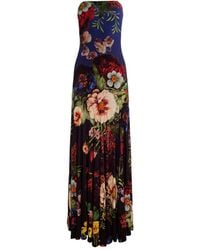 Alice + Olivia - Augusta Spaghetti-Strap Floral Maxi Dress - Lyst