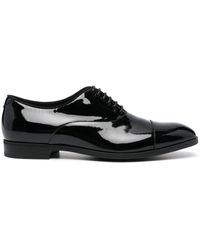 Emporio Armani - Patent-leather Oxford Shoes - Lyst