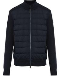 Moncler - Quilted Panelled Sweater - Lyst
