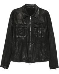 Salvatore Santoro - Veste Zippée À Effet Froissé - Lyst