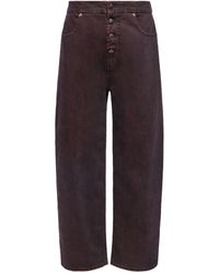 MM6 by Maison Martin Margiela - High-Waist-Jeans Mit Geknöpftem Hosenschlitz - Lyst