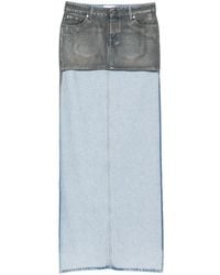 7 For All Mankind - Jupe En Jean À Empiècements - Lyst