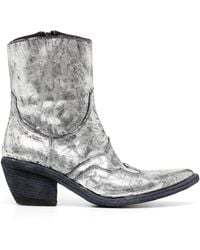 Madison Maison - Laminated Leather Ankle Boots - Lyst