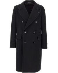 Tagliatore - Sherry Double-Breasted Peak-Lapels Coat - Lyst